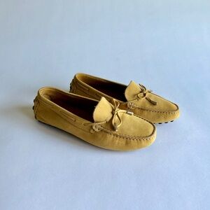 Mercanti Florentini Mustard Genuine Leather Driver Loafers size 8